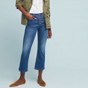 Anthropologie Pilcro High Rise Cropped Flare Jeans
